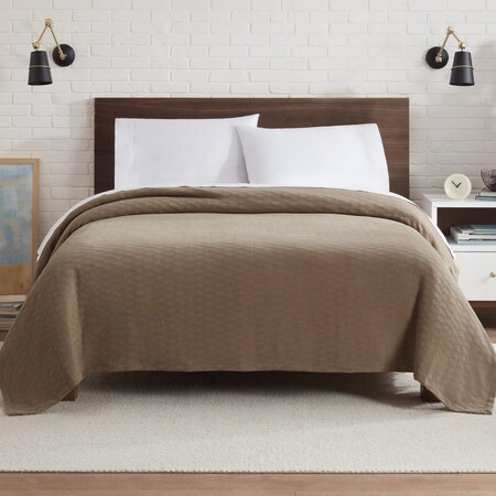 Monarch Brands Aston & Arden Tencel Blanket - Twin, Taupe P-BKT-TNC-TW-TP